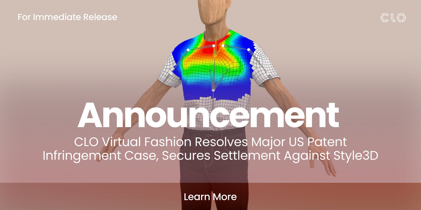CLO Virtual Fashion Secures Major Settlement Against Style3D Maker in U.S. Patent Infringement Case