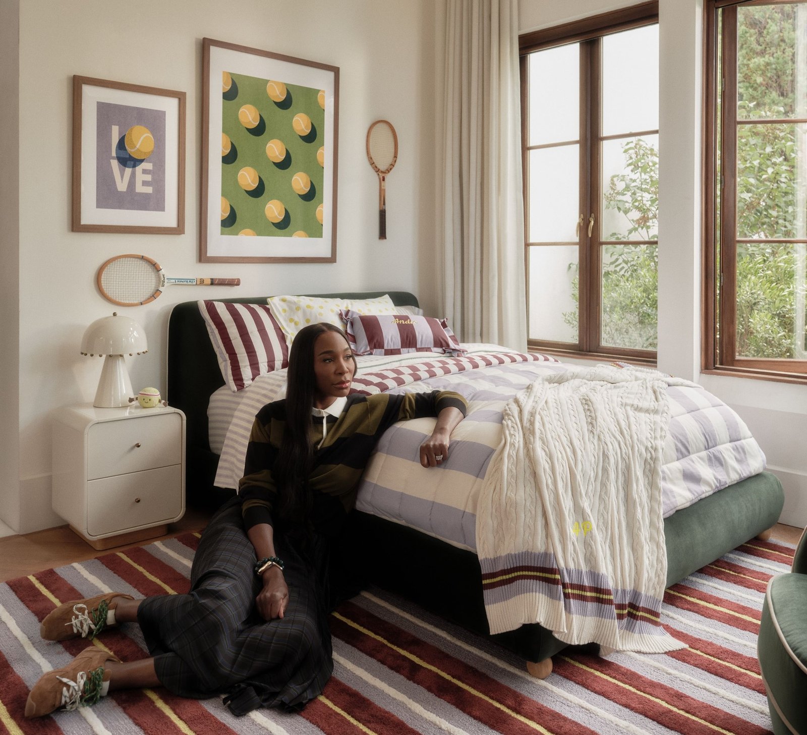 Venus Williams Brings Tennis Energy to Crate & Barrel’s Décor and Home Textile Collection