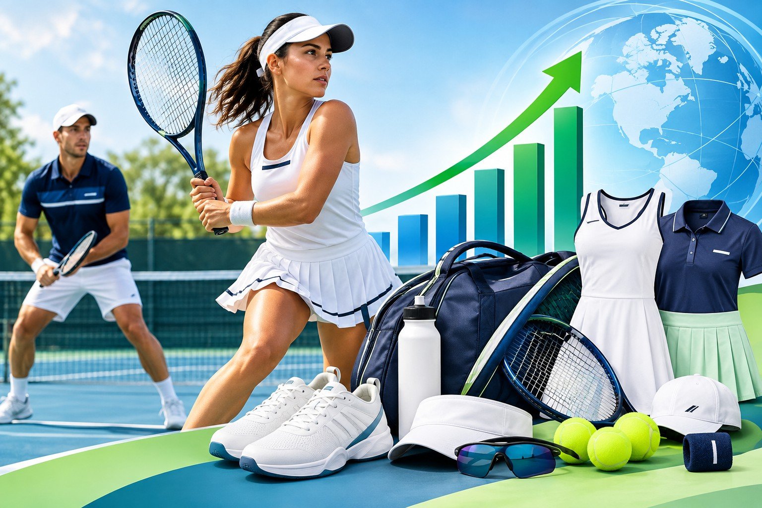 Tennis Sportswear and Accessories Market Grows High