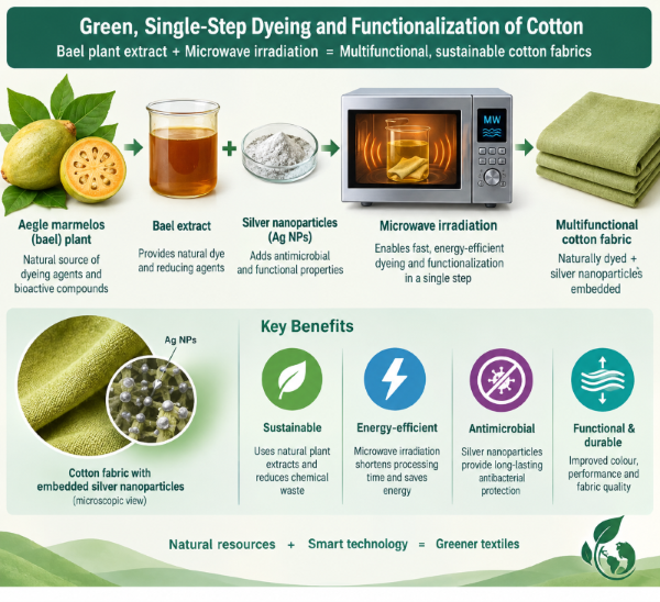Egyptian Researchers Develop Eco-Friendly One-Step Method for Dyeing and Functionalizing Cotton Fabric