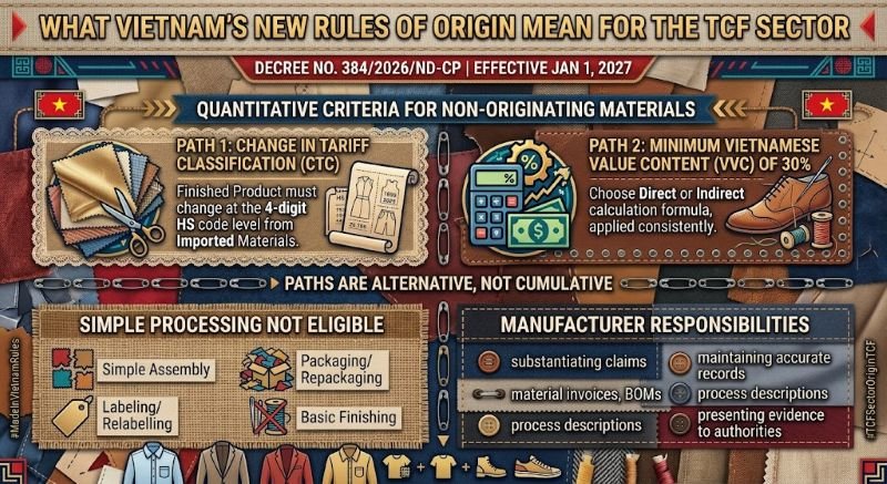 Vietnam Clarifies ‘Made in Vietnam’ Rules, Setting 30% Domestic Value-Content Route