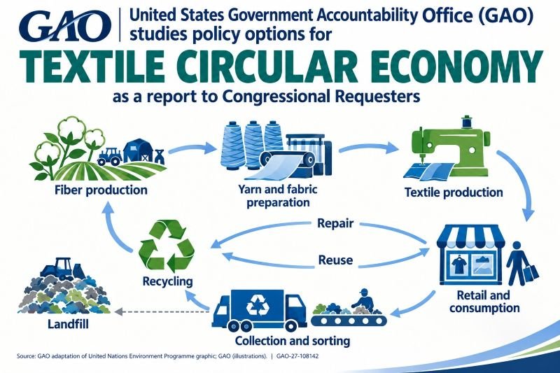 U.S. Government Accountability Office Maps 22 Policy Options for Textile Circular Economy