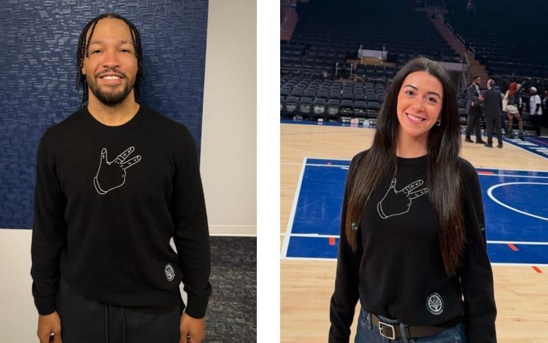 Lingua Franca taps Knicks star Jalen Brunson for charity cashmere collection