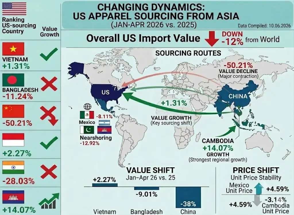 Shift in US Apparel Sourcing: Vietnam Anchors Market as Brands Flee China for New Hubs final