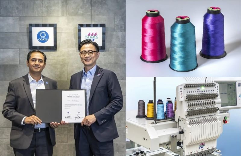 Tajima and Coats Announce Strategic Partnership for Sustainable Embroidery - TCF Post