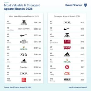 The World of Apparel Brands 2026: Heritage Falters, Performance Rises brand