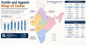 From Textile Clusters to Global Sourcing: India’s Export Growth Enters a More Competitive Phase textile map